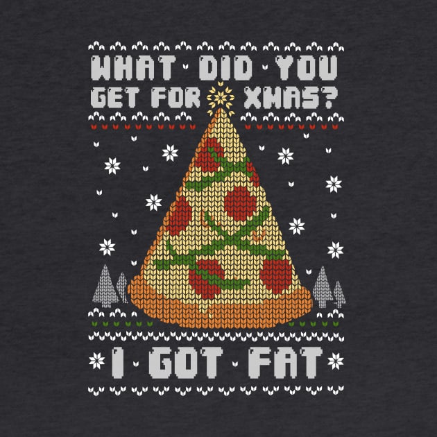 Fatty Christmas - Christmas Tree Present - Pizza Food by BlancaVidal